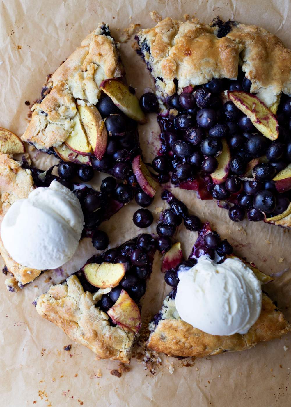 Gluten-Free Blueberry and Peach Galette